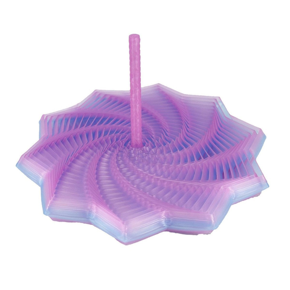 D Fidget Stern Needoh Style – Buntes Anti-Stress Sensorik Spielzeug mit Griff, Drehbarer Fraktal Stern für Büro & Stressabbau Spileo