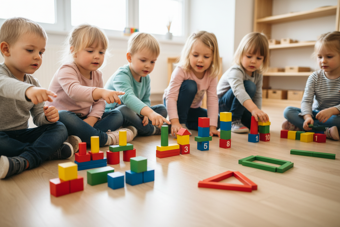 Mathematik spielerisch entdecken: Wie Kinder mit Bauklötzen ein Gefühl für Zahlen, Formen und Mengen entwickeln