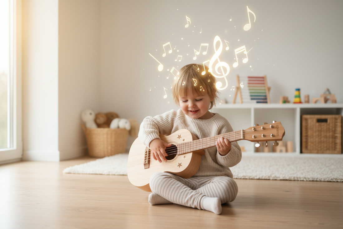 Der erste eigene Song: Wie eine Kindergitarre aus Holz die musikalische Welt erobert Spileo