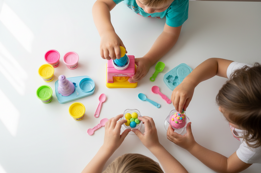 Eigene Eiskreationen aus Knete: Wie eine Spielzeug-Eismaschine die Fantasie und Feinmotorik fördert Spileo