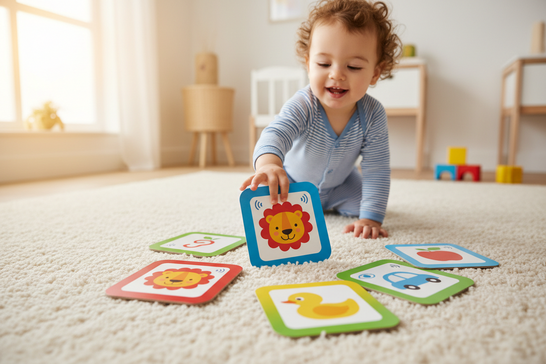 Hören, sehen, sprechen: Wie interaktive Lernkarten mit Sprachausgabe Kinder ab 1 Jahr beim Wortschatzaufbau begleiten Spileo