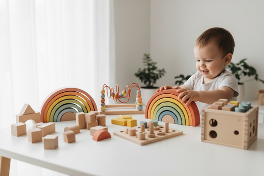 Montessori Spielzeug für Kinder ab 1 Jahr – Kreatives Lernen mit Holzspielzeug