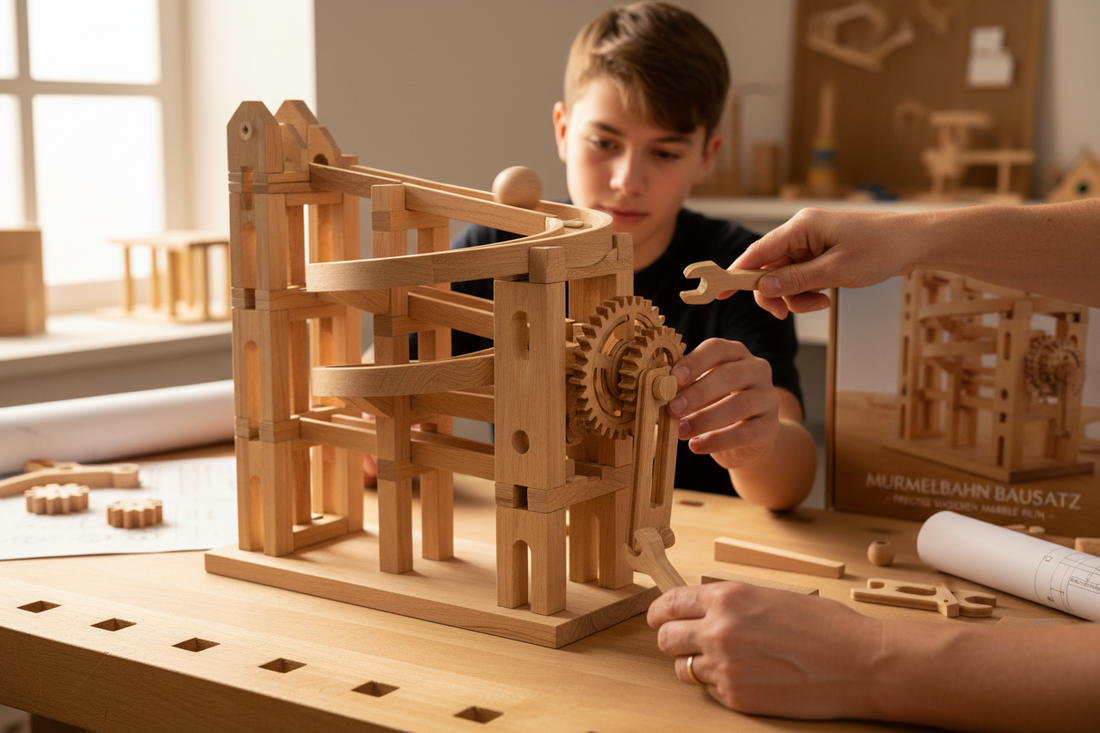 Murmelbahn Bausatz im Test: Erfahrungen mit der 3D Holzkugelbahn für technikbegeisterte Jugendliche und Erwachsene Spileo