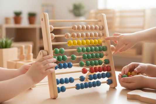 Vom Greifen zum Begreifen: Wie der Natureich Buchenholz-Abakus Kindern Mathe mit allen Sinnen erschließt