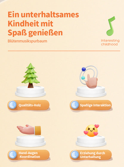 Klangbaum aus Holz – Montessori Motorikspielzeug - Spileo