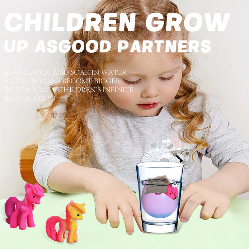 Einhorn bricht Regenbogen-Ei 6-teiliges Set - Zauberbegabtes Geschenk für Jungen und Mädchen ab 3 Jahren | Geburtstag- und Ostergeschenk für Kinder von 3-8 Jahren - Spileo