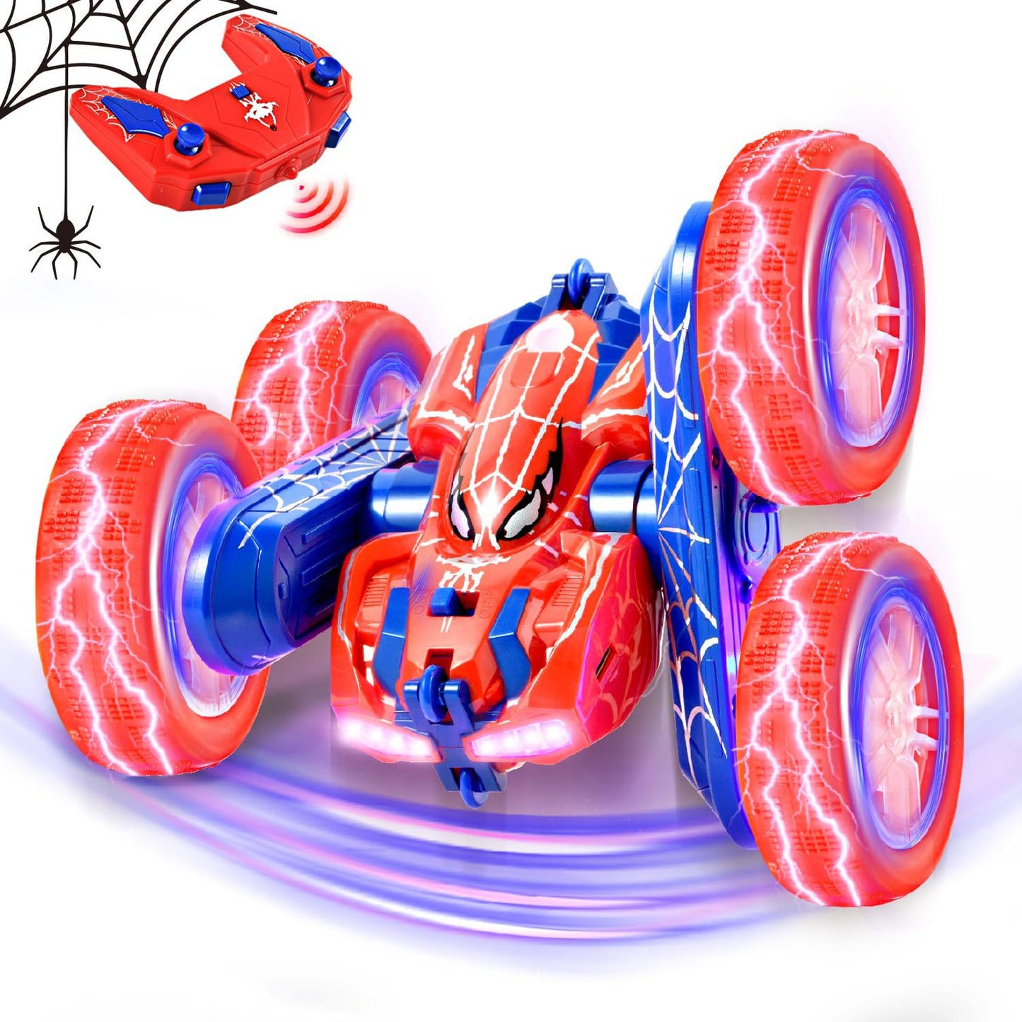 Ferngesteuertes 4WD Monstertruck für Kinder ab 3 Jahren – 2.4GHz RC Auto mit 360° Flip, Outdoor-Spielzeug für Jungen & Mädchen als Geburtstags- oder Ostergeschenk