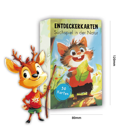 50 Entdecker-Karten für Kinder – Spannende Natur-Schatzsuche im Freien | Lernspiel & Geschenk für Jungen und Mädchen ab 4 Jahren