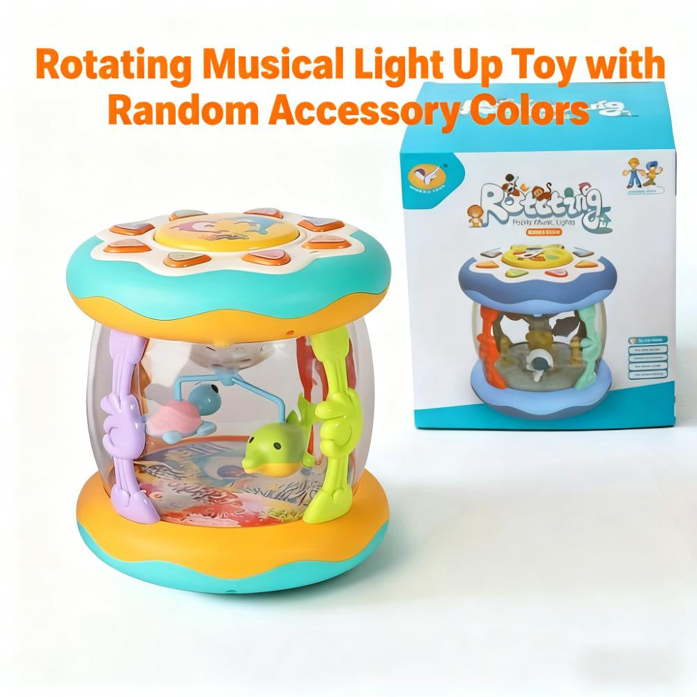 Lernspielzeug ab 6 Monate – Drehender Projektor mit Licht & Musik für Jungen und Mädchen, ideal als Geschenk für Kleinkinder von 6–18 Monaten