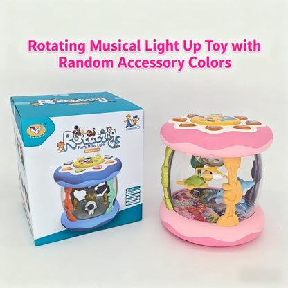 Lernspielzeug ab 6 Monate – Drehender Projektor mit Licht & Musik für Jungen und Mädchen, ideal als Geschenk für Kleinkinder von 6–18 Monaten