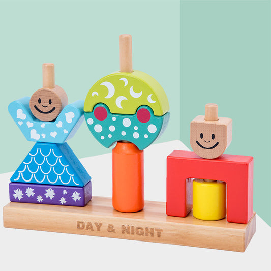 Bauklötze mit Sound – 12 bunte, klappernde Holzbausteine für Kinder ab 12 Monaten