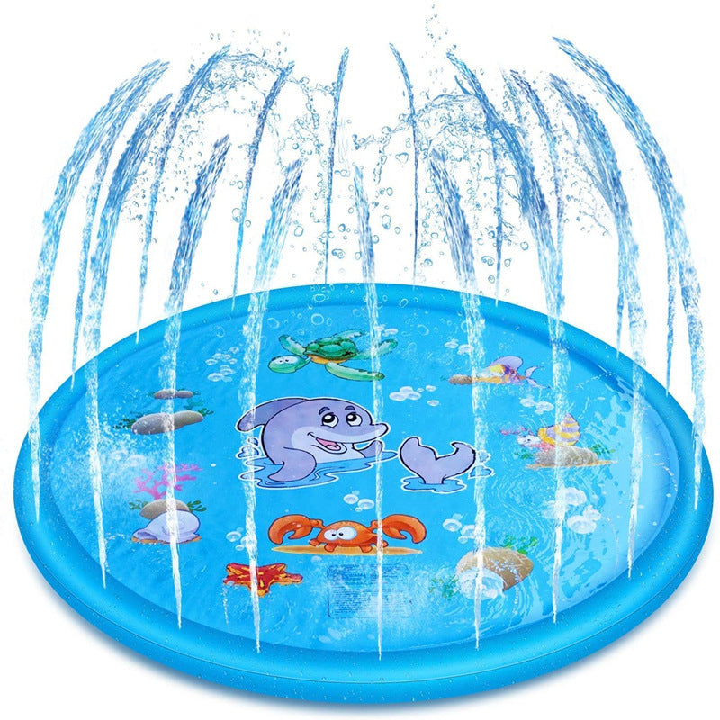 170 cm Wasserspielmatte für Kinder – Sprühender Plansch-Teppich für Garten, Strand & Partys – Ideal für Babys und Familienaktivitäten im Sommer