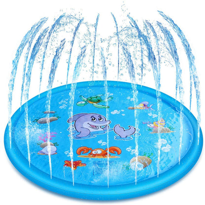 170 cm Wasserspielmatte für Kinder – Sprühender Plansch-Teppich für Garten, Strand & Partys – Ideal für Babys und Familienaktivitäten im Sommer