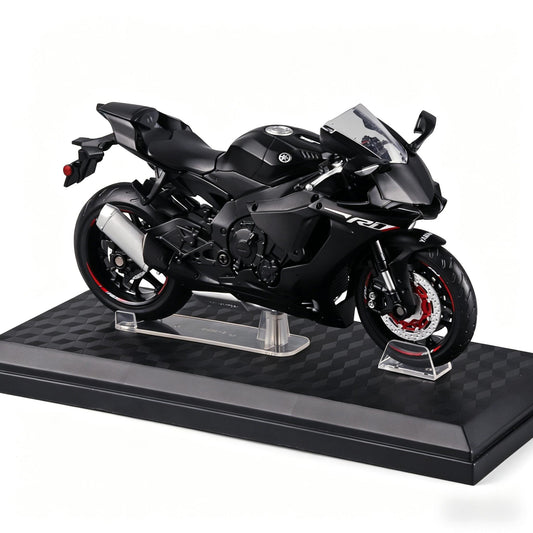 1:18 Yamaha R1 Motorrad Modell Schwarz – Motocross & Supercross Sammlerstück als Geschenk für Männer