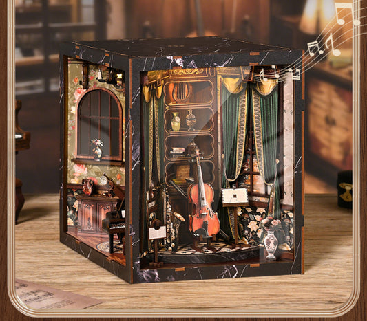 DIY Miniatur-Café Puppenhaus Bausatz – Wohnkultur Modell für Kinder und Erwachsene als Geburtstagsgeschenk