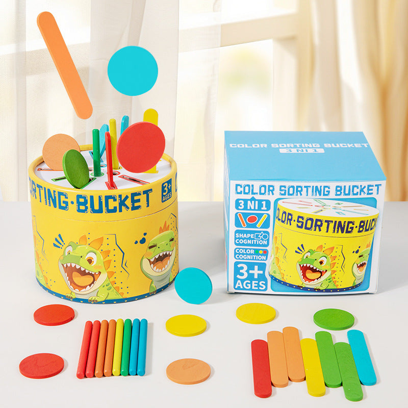 Farben-Zuordnungsspiel aus Holz – Pädagogisches Sortierspiel für Kinder ab 3 Jahren, ideal für Zuhause, Kindergarten, Reisen und Geburtstage