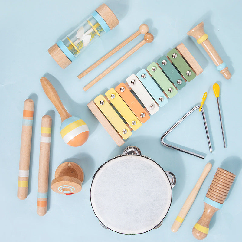 11-in-1 Montessori Musikinstrumente aus Holz für Kinder - Spileo