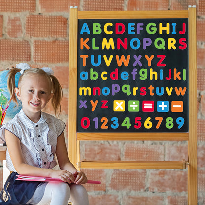 Magnetische Schreibtafel mit Stift und Buchstaben – Lernset zum Schreibenlernen, Alphabetübung und Vorschulförderung für Jungen und Mädchen
