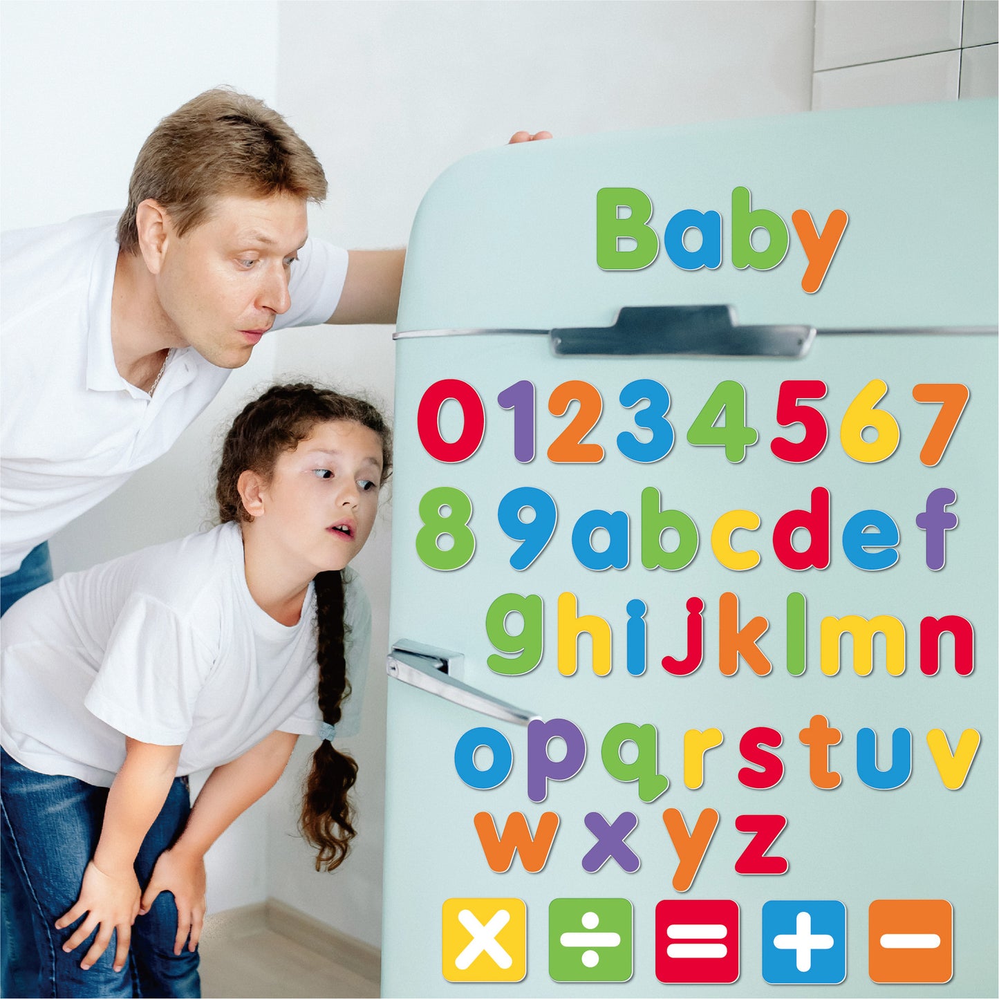 Magnetische Schreibtafel mit Stift und Buchstaben – Lernset zum Schreibenlernen, Alphabetübung und Vorschulförderung für Jungen und Mädchen