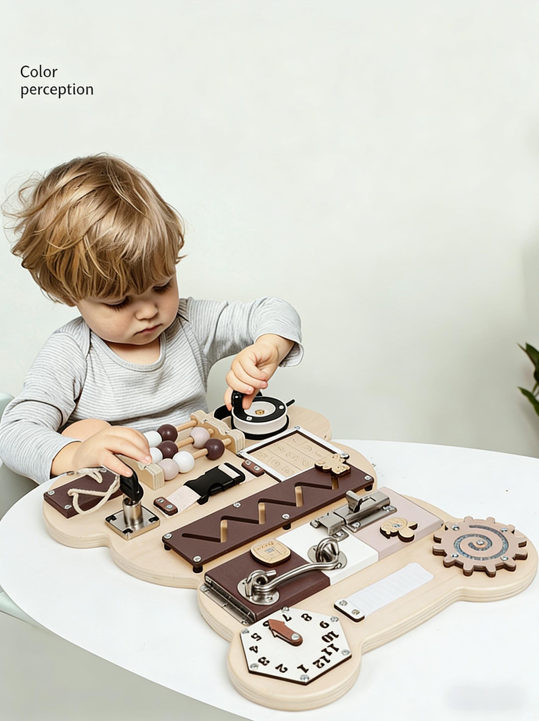 21-in-1 Montessori-Beschäftigungsbrett aus Holz – Sensorisches Lernspielzeug für 1–4-jährige Kinder, ideal für Jungen und Mädchen sowie zur Förderung bei Autismus Spileo