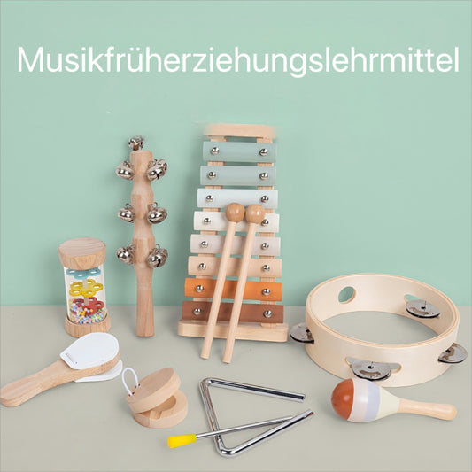11-in-1 Montessori Musikinstrumente aus Holz für Kinder - Spileo