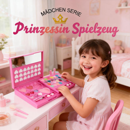 Schminkkoffer für Mädchen – Waschbares Kinder Schminkset, Spielzeug Make-up Geschenk für Kinder 3–12 Jahre - Spileo
