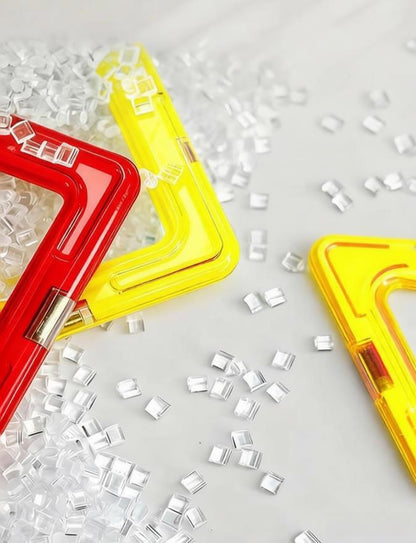 Magnetische Bausteine für Kinder ab 3 Jahren – 40-teiliges STEM Lernspielzeug zur Förderung von Kreativität, Feinmotorik und räumlichem Denken – Ideal für Vorschule & Montessori-Spielen