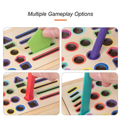 5-in-1 Sortierspiel aus Holz für Babys Spileo