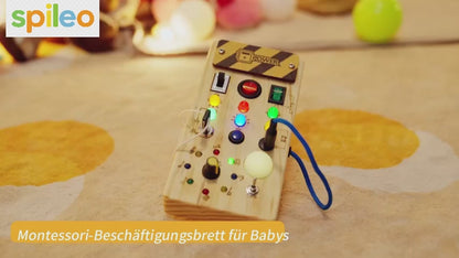 Montessori Busy Board Wooden Toy for Kids