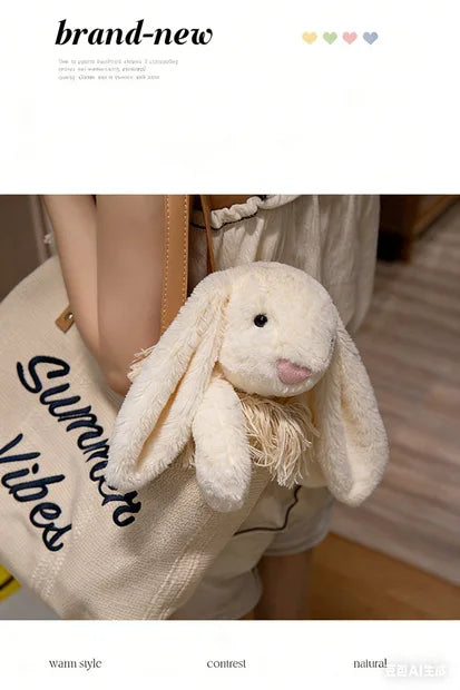 Bashful Silberner Hase 'Bloom' – Kuschelweiches Plüschtier, 30,5 cm